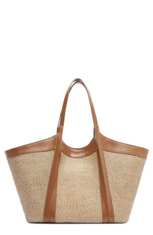 Arezzo Large Liana Shopper Bag in Soul Natural/Natural at Nordstrom | Nordstrom