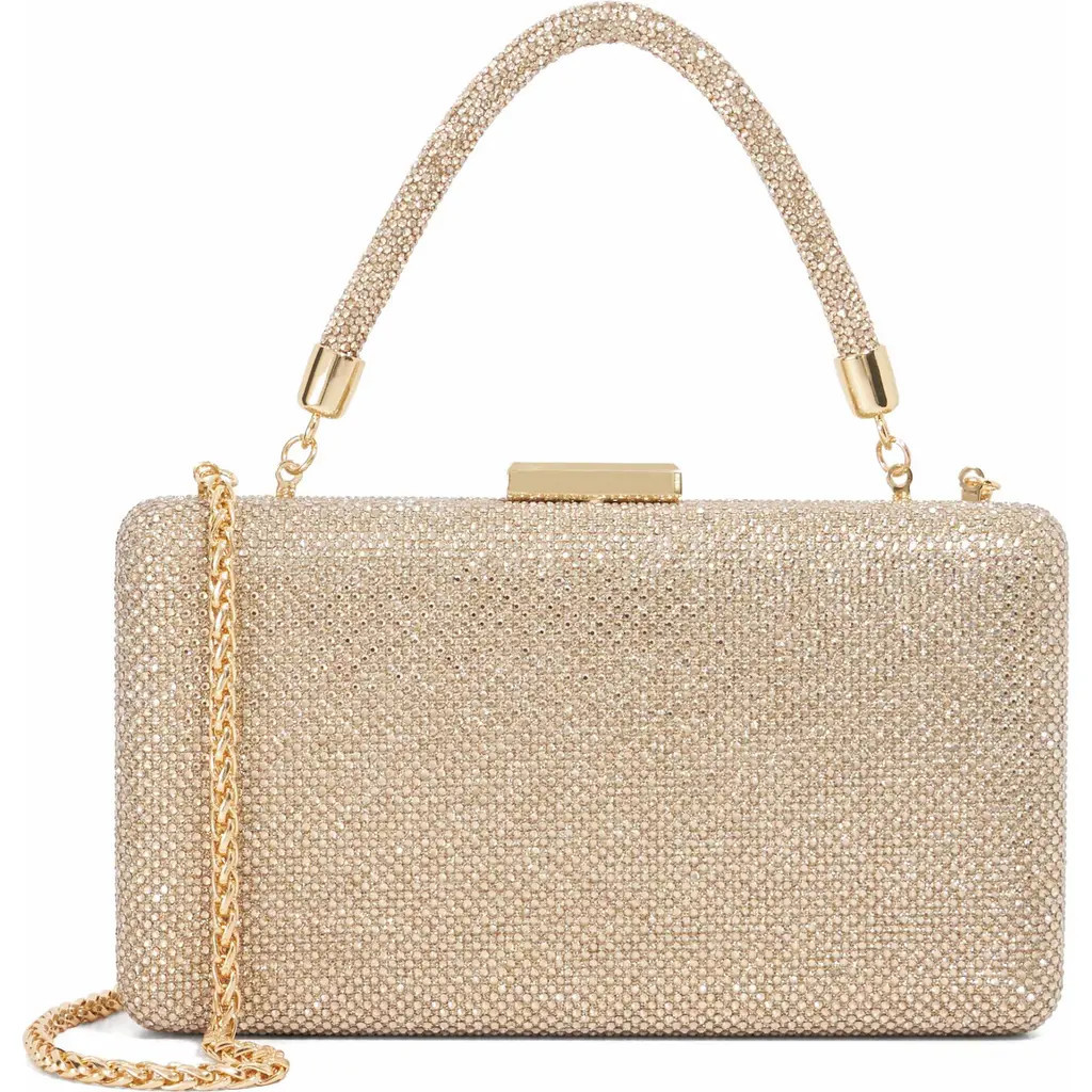 Dune London Beaut Top Handle Frame Clutch in Gold at Nordstrom | Nordstrom