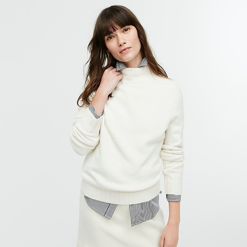 Mockneck sweater in supersoft yarn | J. Crew US