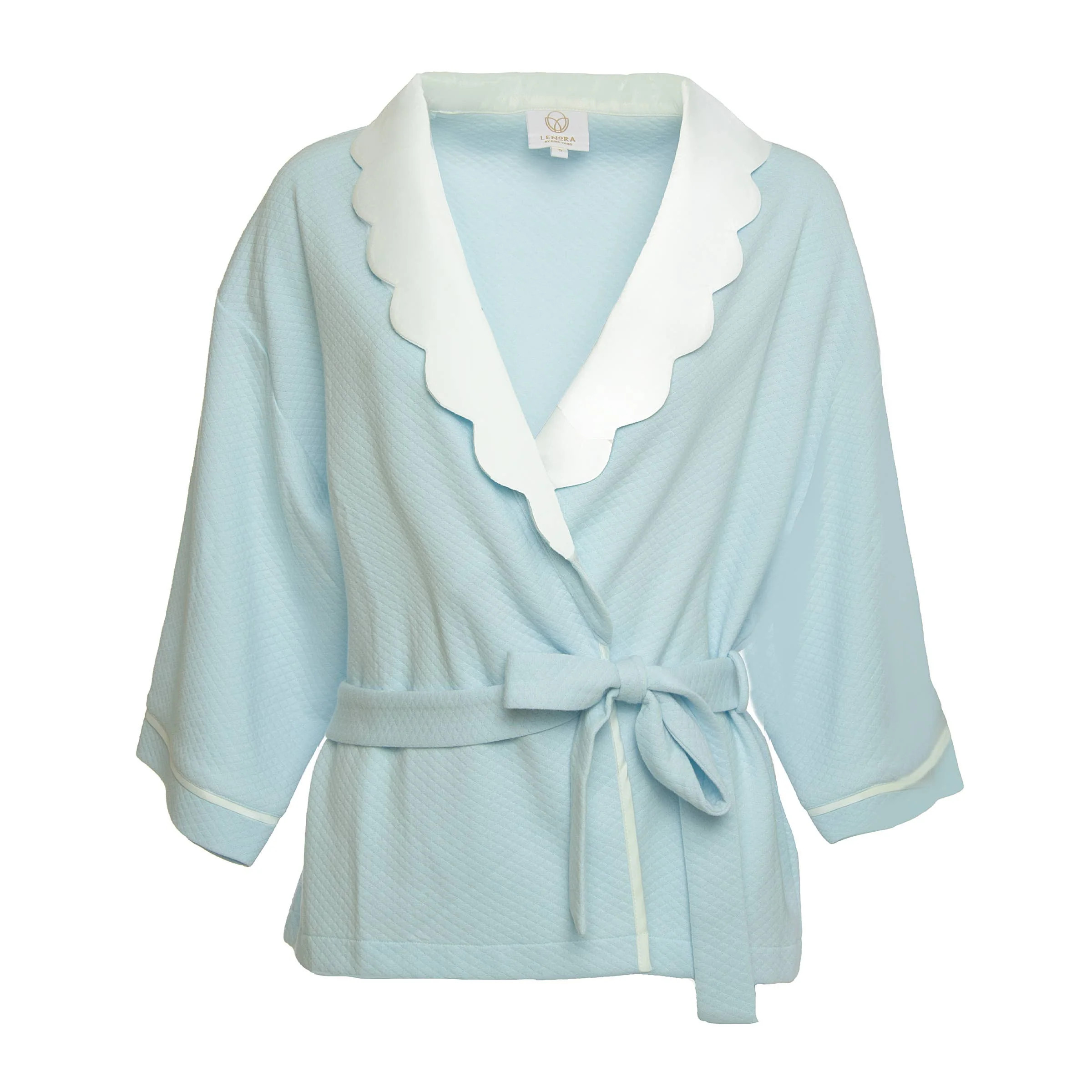 Helen Bed Jacket in Blue | Loozieloo