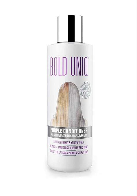 Purple Conditioner for Blonde, Platinum & Gray/Silver Hair. Reduce Brassy Yellow Tones. Toner for... | Amazon (US)