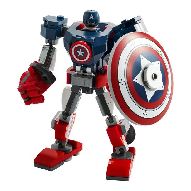 LEGO Marvel Avengers Classic Captain America Mech Armor 76168 Collectible Toy (121 Pieces) - Walm... | Walmart (US)