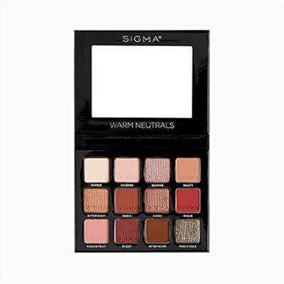 Sigma Beauty Warm Neutrals Eyeshadow Palette, 12 shades | Amazon (US)