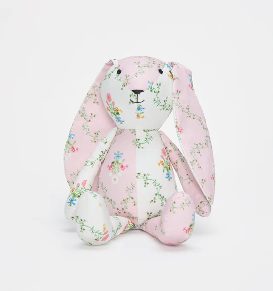 The Nursery Bunny - Light Pink Trellis | Hill House Home US