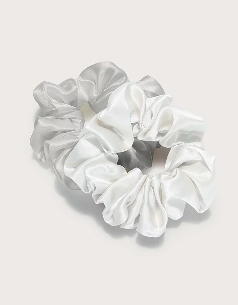 Silk Sleep Scrunchies – Set of 2 | The White Company (UK)