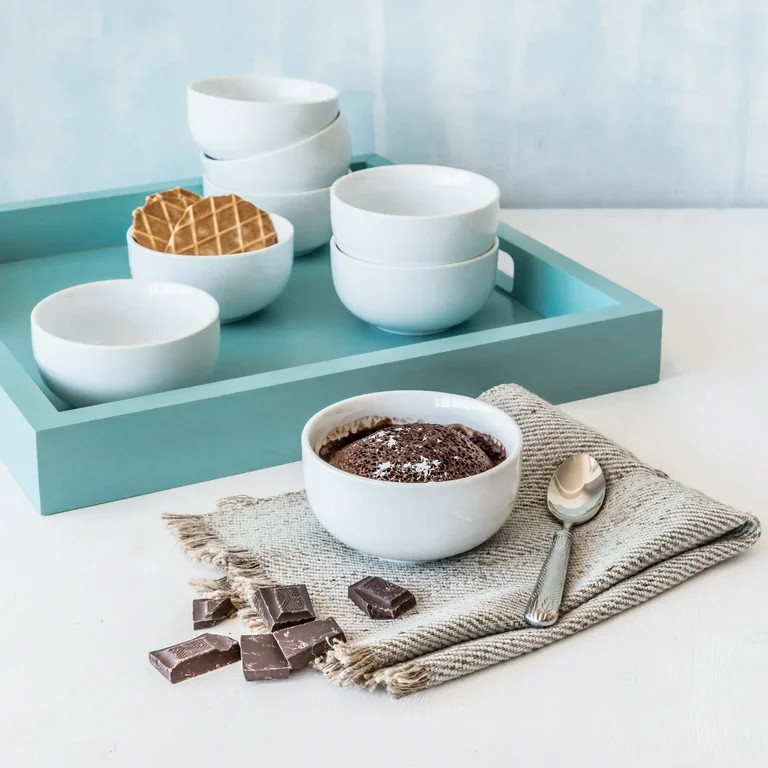 Better Homes & Gardens White Porcelain Round Dipped Bowl | Walmart (US)