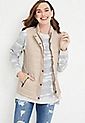 Solid Snap Front Vest | Maurices