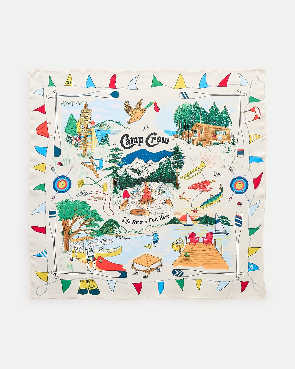Limited-edition Camp Crew silk bandana | J. Crew US