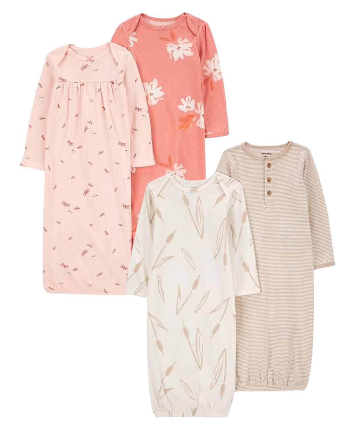 Multi Baby 4-Pack Sleeper Gowns | carters.com | Carter's