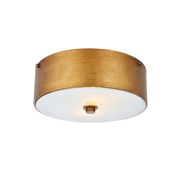 Ivy Court 2-light 12-inch Flush Mount Ceiling Light with White Shade | Bed Bath & Beyond