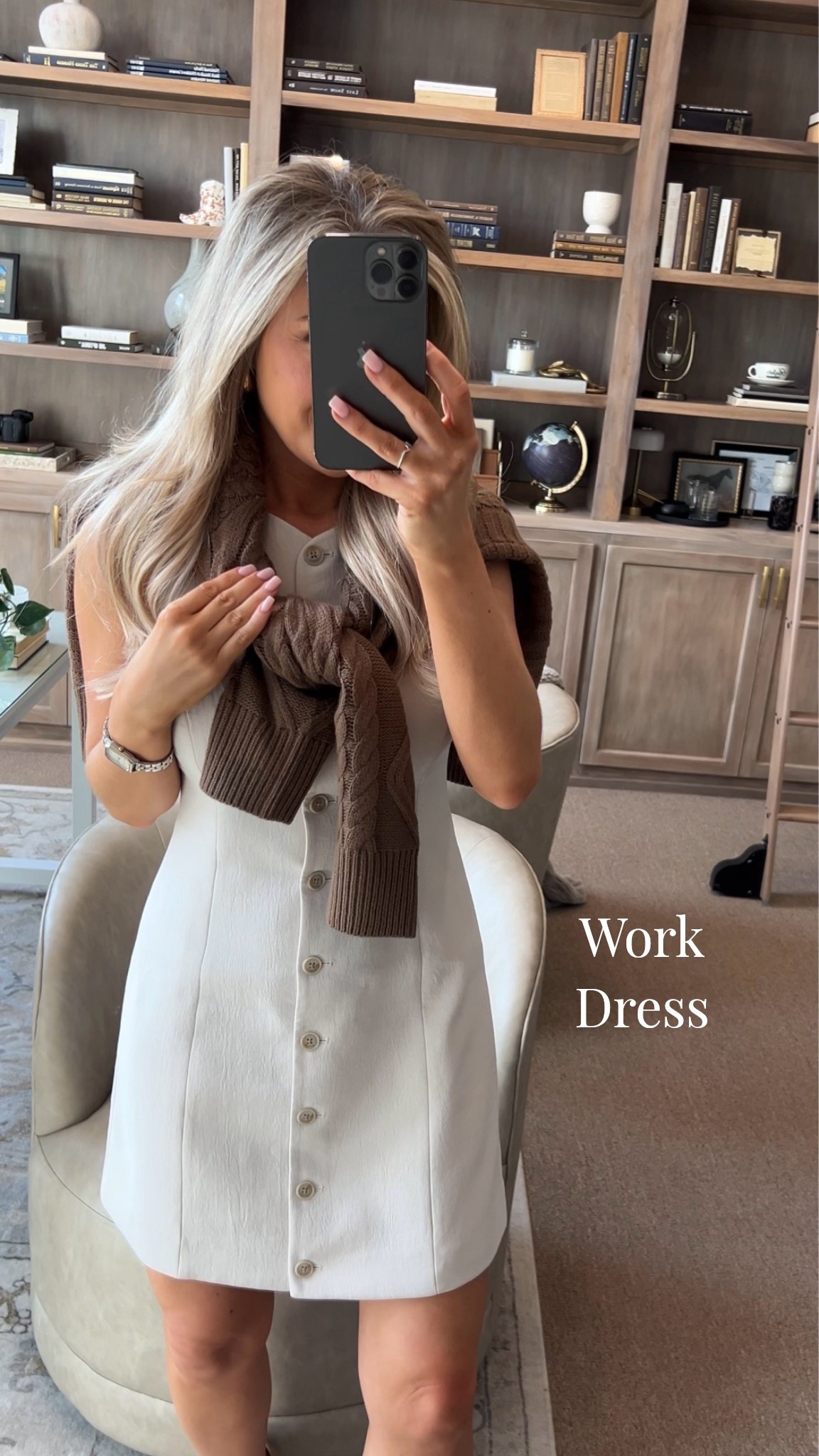Obsessed with this dress for work! It’s soo elegant and professional! 

Wearing size 6! 
@Aritzia

#LTKootd #LTKWorkwear