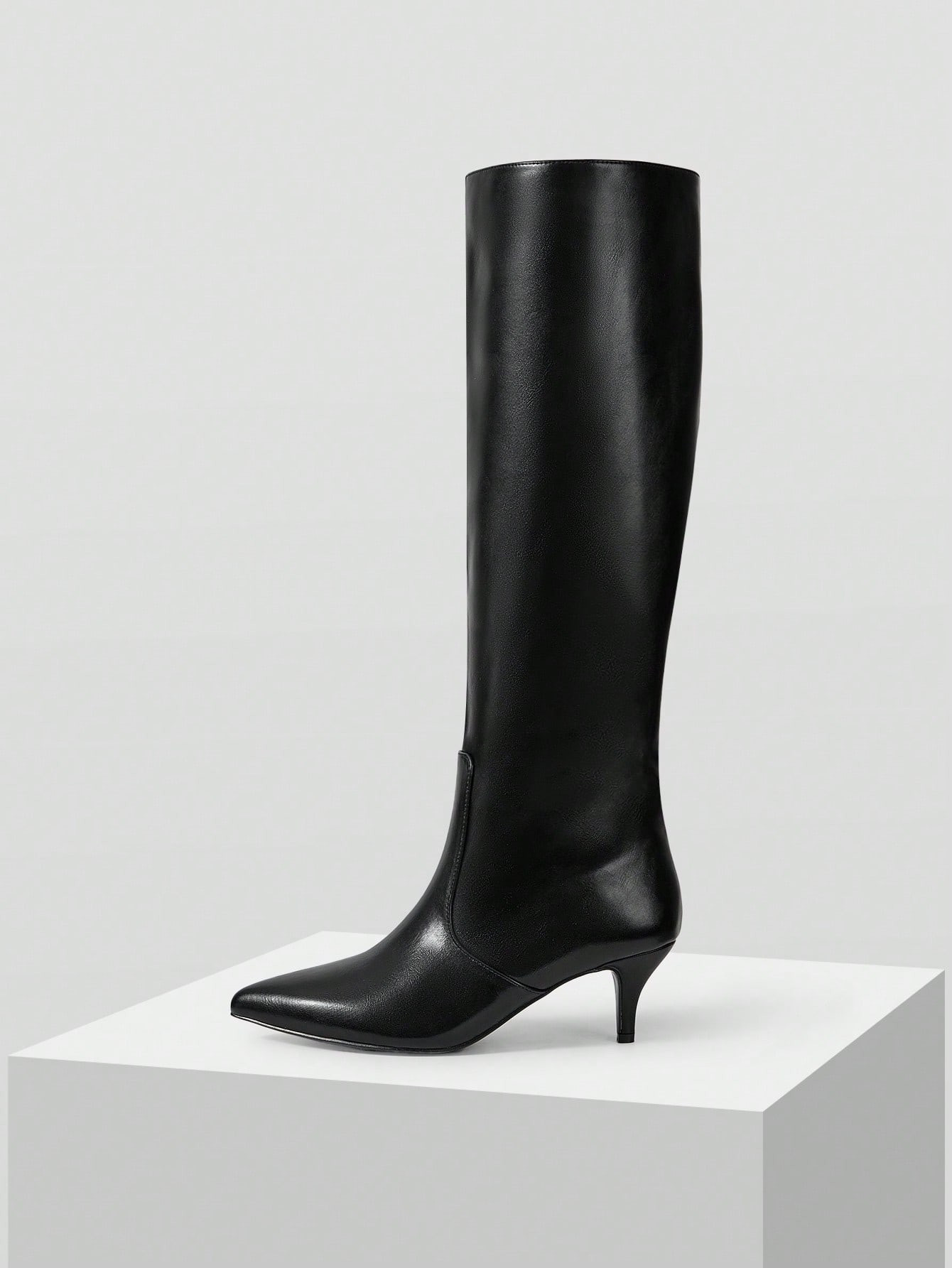 MOTF PREMIUM SOLID COLOR WOMEN'S KNEE-HIGH BOOTS WITH HIGH HEELS VACATION SHOES SUMMER SALE HALLO... | SHEIN