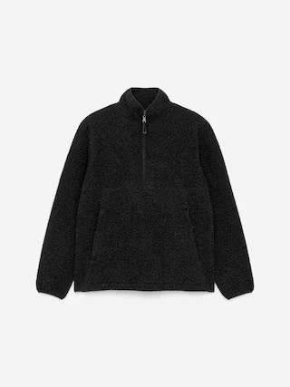 Wool Blend Pile Half-Zip – Dark Grey – Men – ARKET GB | Arket UK