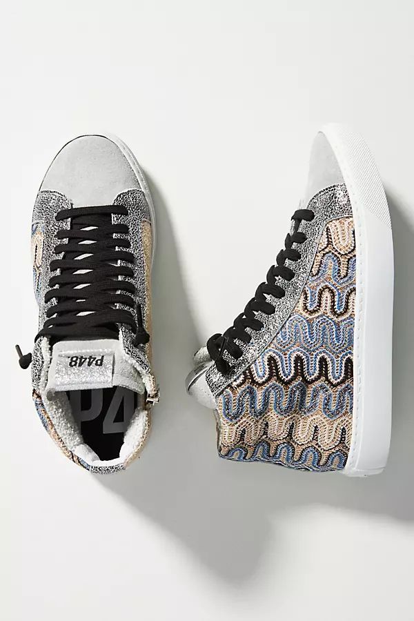 P448 High-Top Panama Sneaker By P448 in Grey Size 36 | Anthropologie (US)