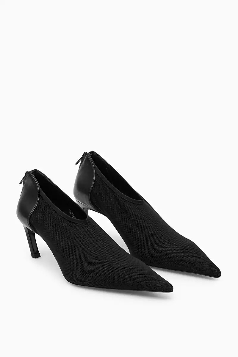 LEATHER AND MESH PUMPS - BLACK - COS | COS UK