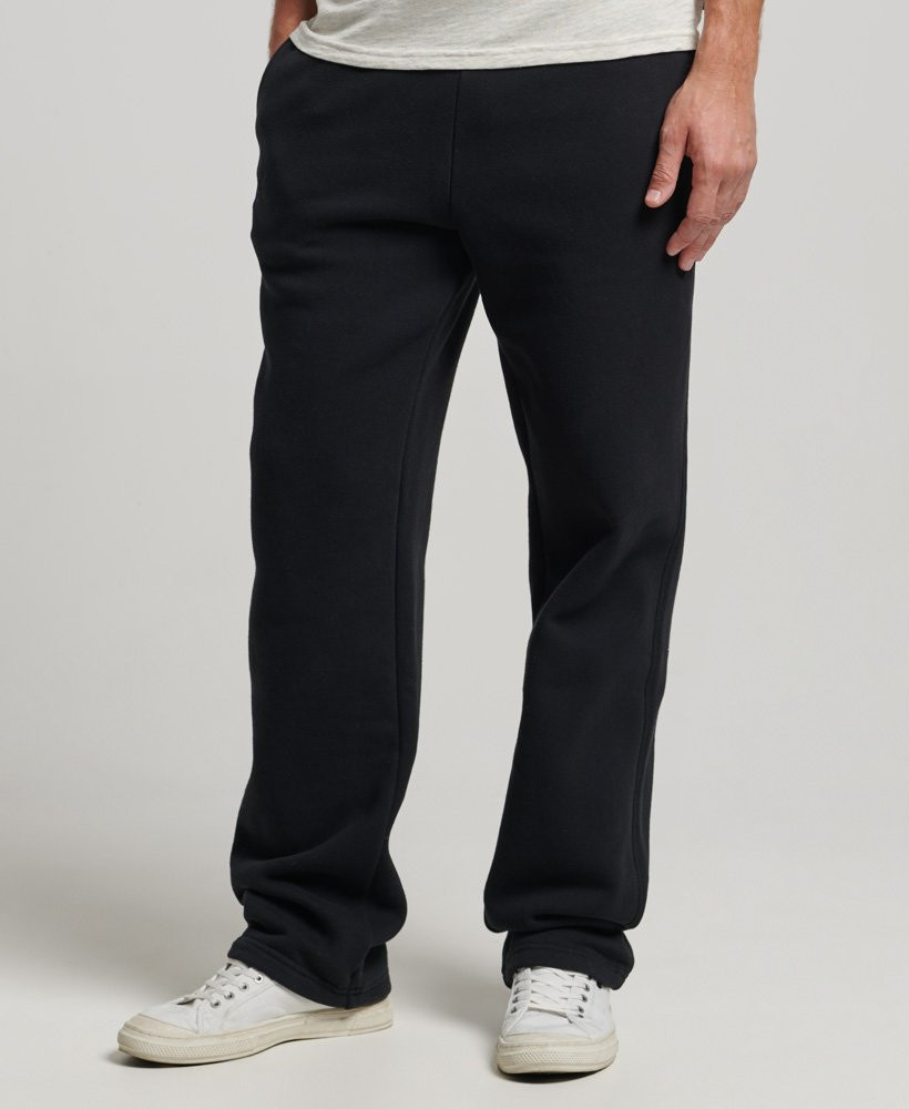 Mens - Organic Cotton Vintage Logo Straight Joggers in Black | Superdry | Superdry (UK)