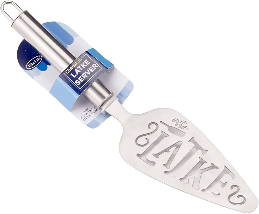 Rite Lite Stainless Steel Latke Server - Hanukkah Serving Spatula Jewish New Year Holiday Party F... | Amazon (US)