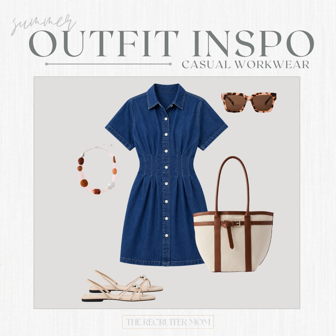 I am loving all the denim dresses out right now!  This tailored look from Ann Taylor is such a staple piece.  It's a new twist on a classic silhouette that can be dressed up and worn to a variety of events!

#LTKOver40 #LTKMidsize #LTKWorkwear