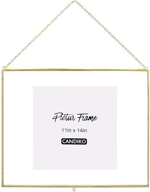 CANDIKO 11x14 Floating Picture Frame Gold | Amazon (US)