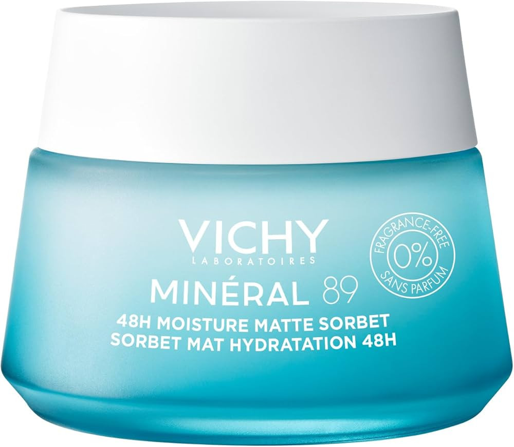 Vichy Moisturizing Face Cream, Mineral 89 48 Hour Moisture Matte Sorbet Fragrance-Free Gel, Enric... | Amazon (CA)