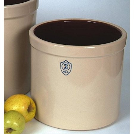ohio stoneware 02436 2 gallon bristol crock, small, white | Walmart (US)