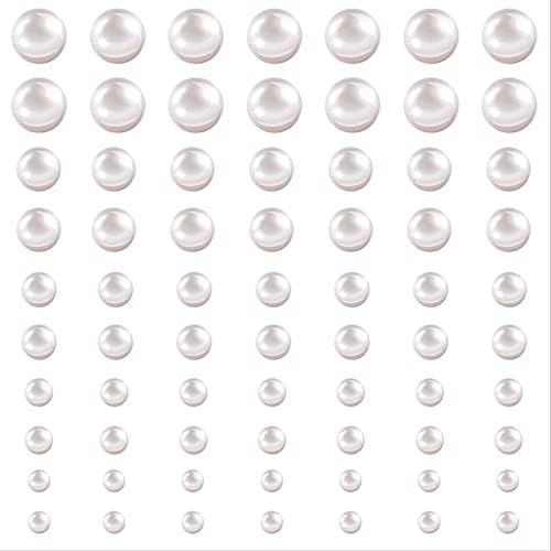 Outus self-Adhesive Pearls Stick on face Pearls Sticker Sheets Pearls for Crafts Flat Back Pearl ... | Amazon (US)