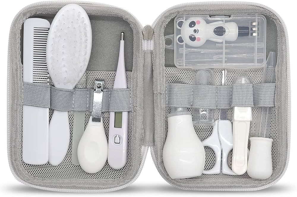 Amazon.com: Baby Grooming Kit, 11 in 1 Portable Baby Safety Care Set with 01 Hair Brush Comb Nail... | Amazon (US)