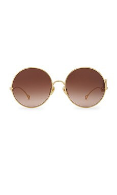Chloe Iconic Sunglasses in Gold & Brown from Revolve.com | Revolve Clothing (Global)