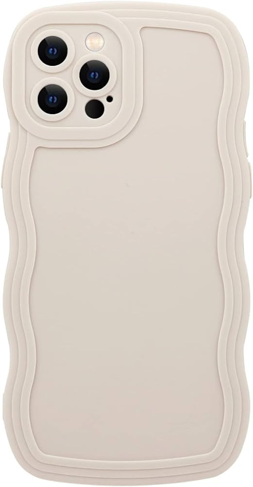 PNATEE Phone Case for iPhone 11 Pro Max, Solid Color Curly Wave Frame Soft TPU Bumpers Back Phone... | Amazon (US)