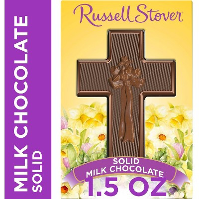 RUSSELL STOVER Solid Milk Chocolate Candy Easter Cross - 1.5oz | Target