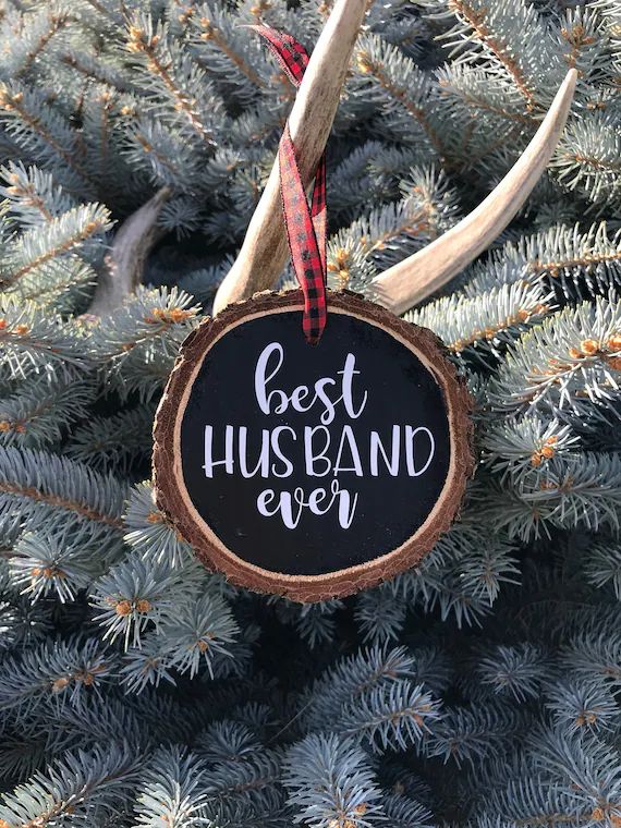 Best Husband Ever Wood Slice Christmas Ornament Hand Crafted | Etsy | Etsy (US)