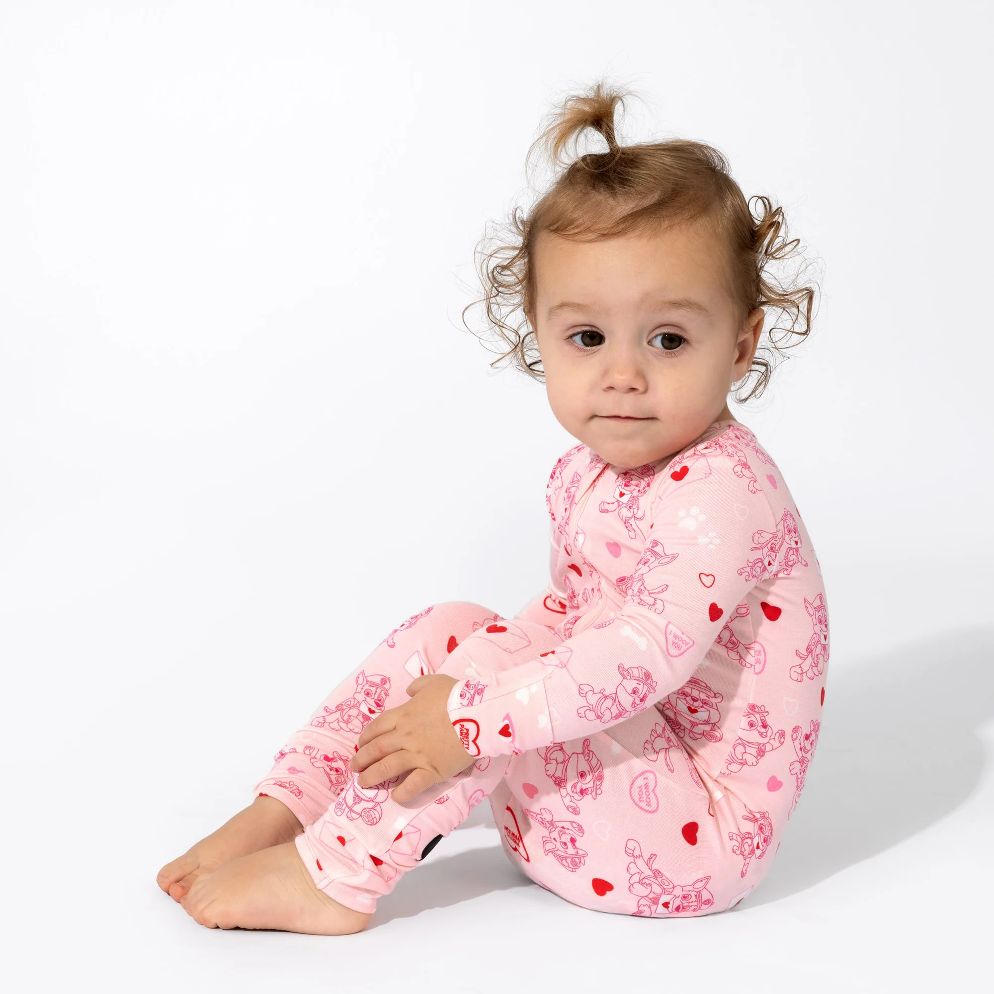 PAW Patrol: Valentine's Pink Bamboo Convertible Footie | Bellabu Bear