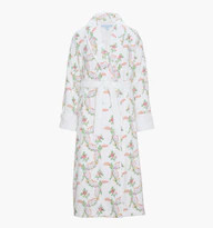 The Hotel Robe - Pink Ribbon Rose Ikat | Hill House Home US