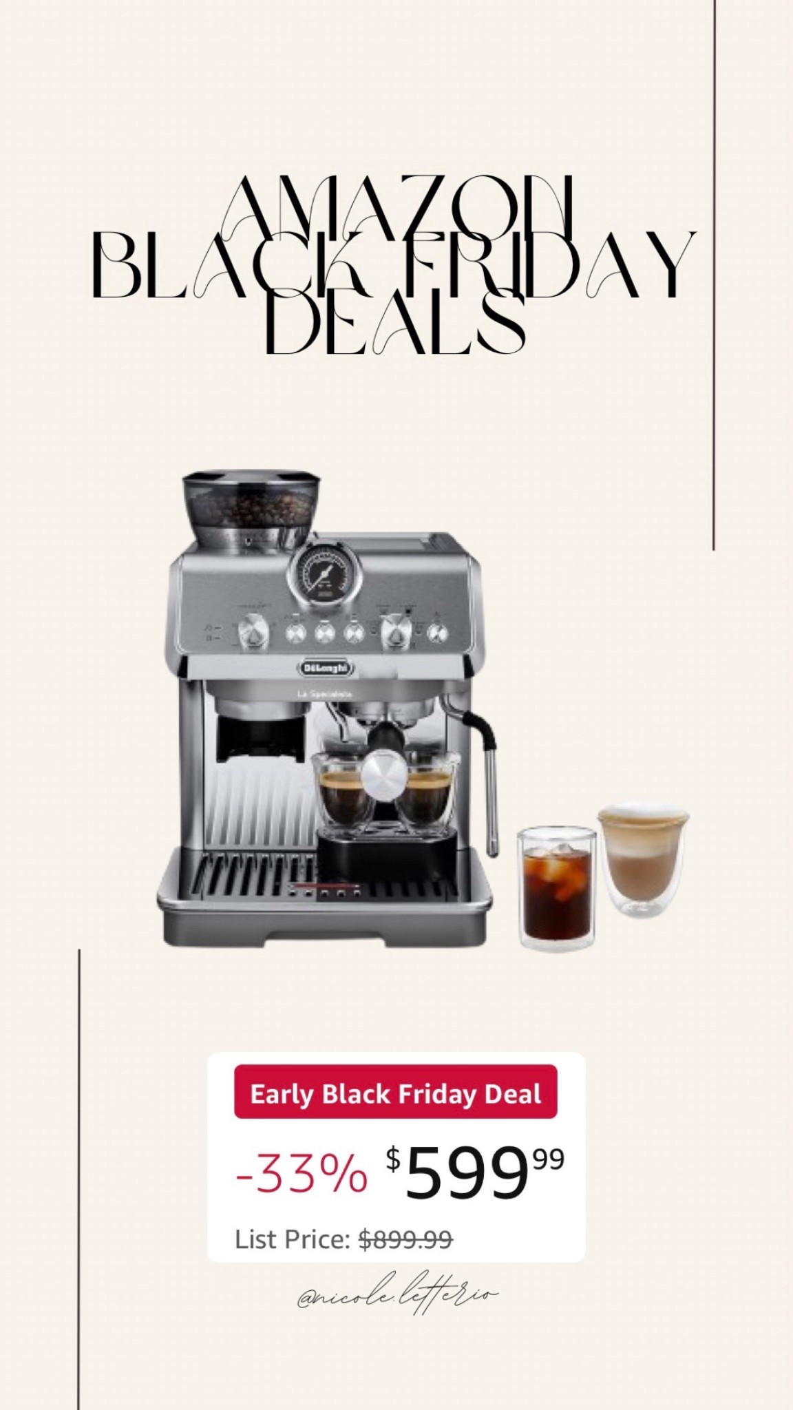 De'Longhi La Specialista Arte Evo Espresso Machine - Compact Cold Brew Coffee Maker with Grinder, Milk Steam Wand/Frother & Tamping Tools - Home Barista Kit for Lattes, Cappuccinos, Iced Coffee on sale!! 33% off!!

#LTKhome #LTKsale
