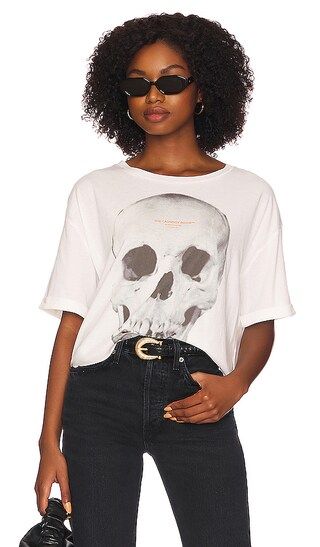 Tales Crop Oversized Tee in White | Revolve Clothing (Global)
