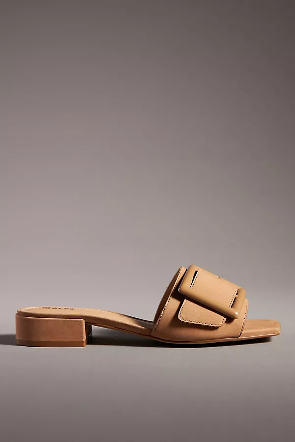 Maeve Buckle Slide Sandals | Anthropologie (US)