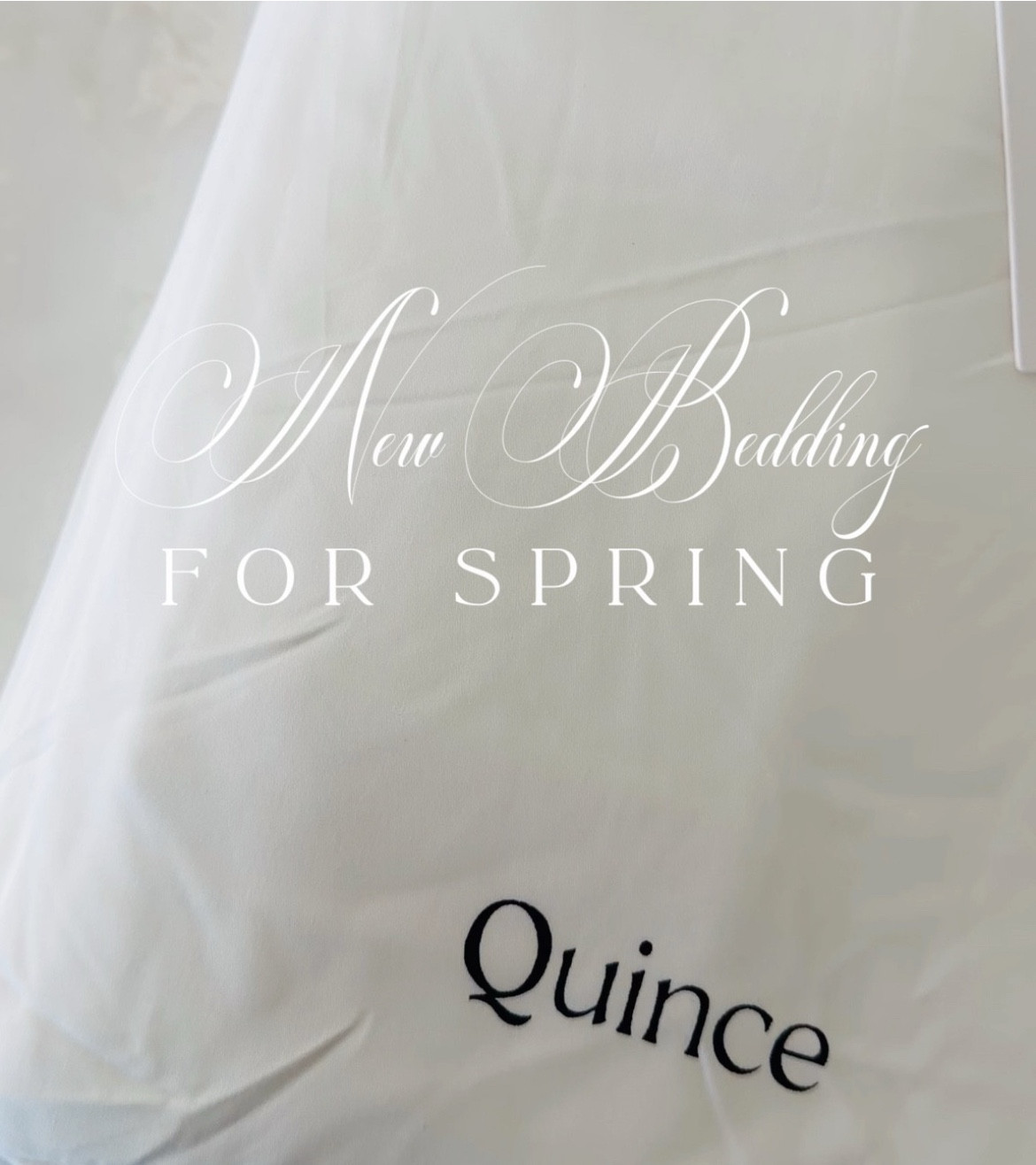Beautiful, affordable, versatile bedding for a gorgeous spring bedroom refresh from @Quince! These sheets, quilts and shams wash up beautifully and look stunning with any color combination. I have the white sheets and the ivory quilt and shams on our bed. #quincepartner 

#LTKHome #LTKSeasonal