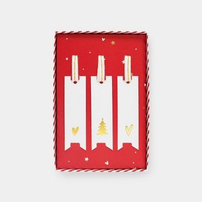 12ct Rectangle Gift Tag with Box White/Gold - Sugar Paper™ + Target | Target