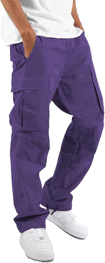 whox Mens Cargo Pants Casual Outdoor Hiking Pants for Men Athletic Joggers Sweatpants | Amazon (US)
