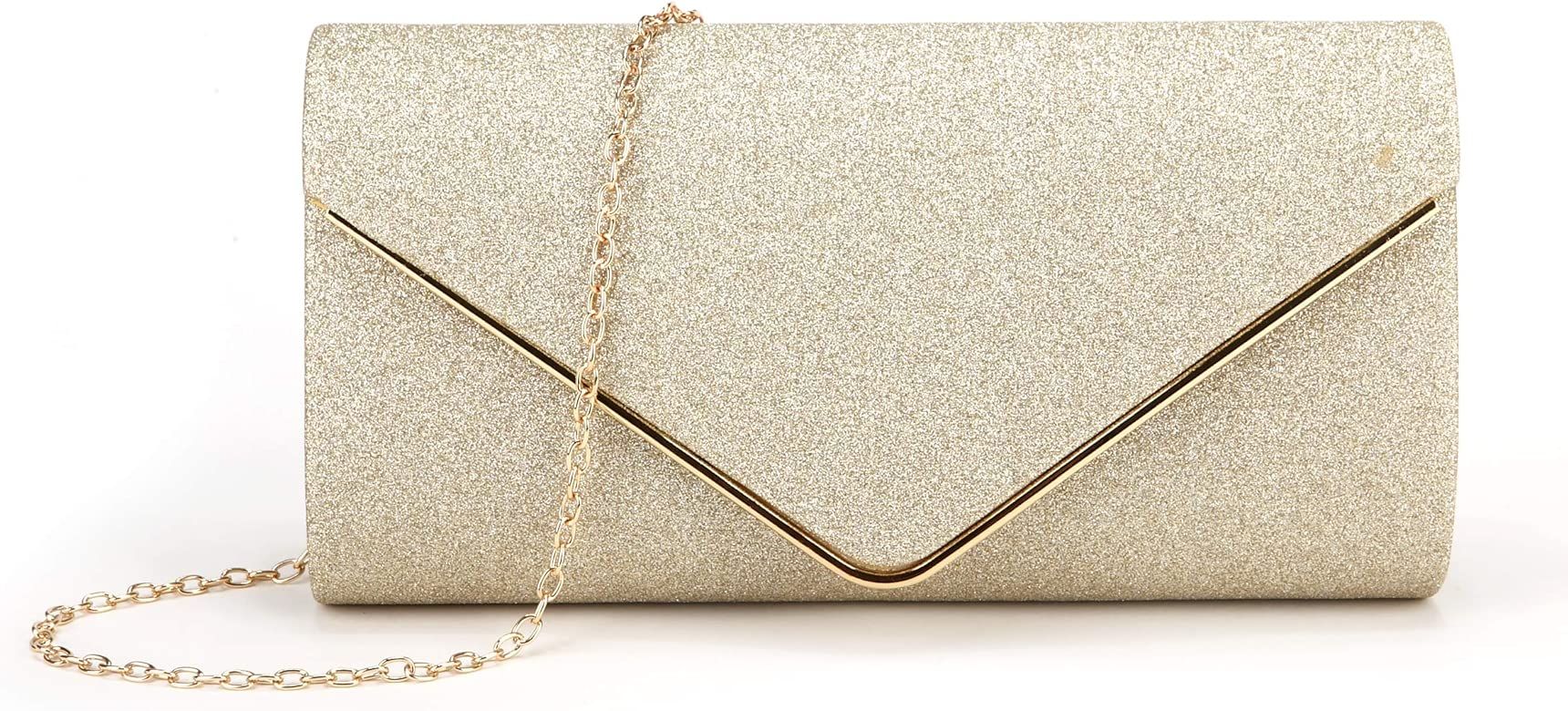 Clutch Purses for Women Evening Bags Sparkling Shoulder Envelope Party Cross Body Handbags | Amazon (US)