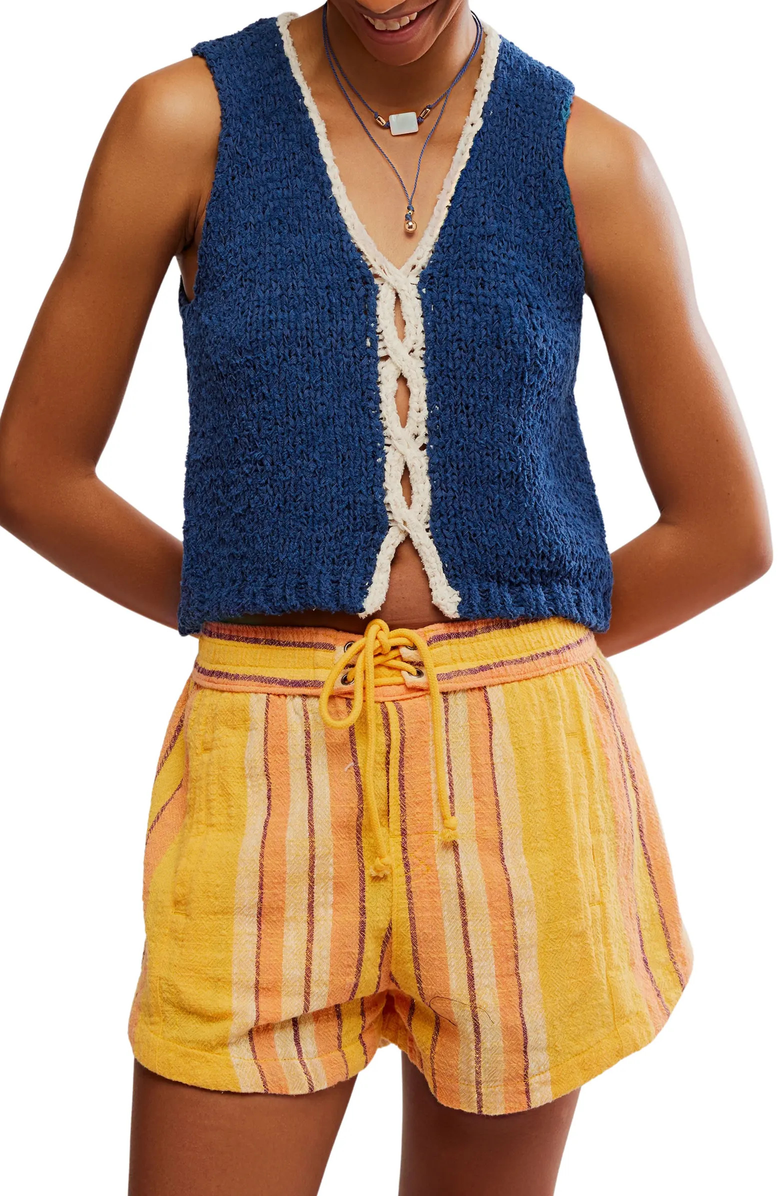 Free People Sicily Sleeveless Cutout Sweater | Nordstrom | Nordstrom
