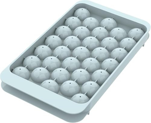 WIBIMEN Ice Cube Tray with Lid - Round Ice Tray for Freezer with Lid - Ice Cube Trays for Freezer (One Tray Only) | Amazon (US)