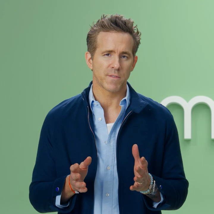 Ryan Reynolds for Mint Mobile wearing a God's True Cashmere jacket 

 #LTKootd #LTKOver40 #LTKMens