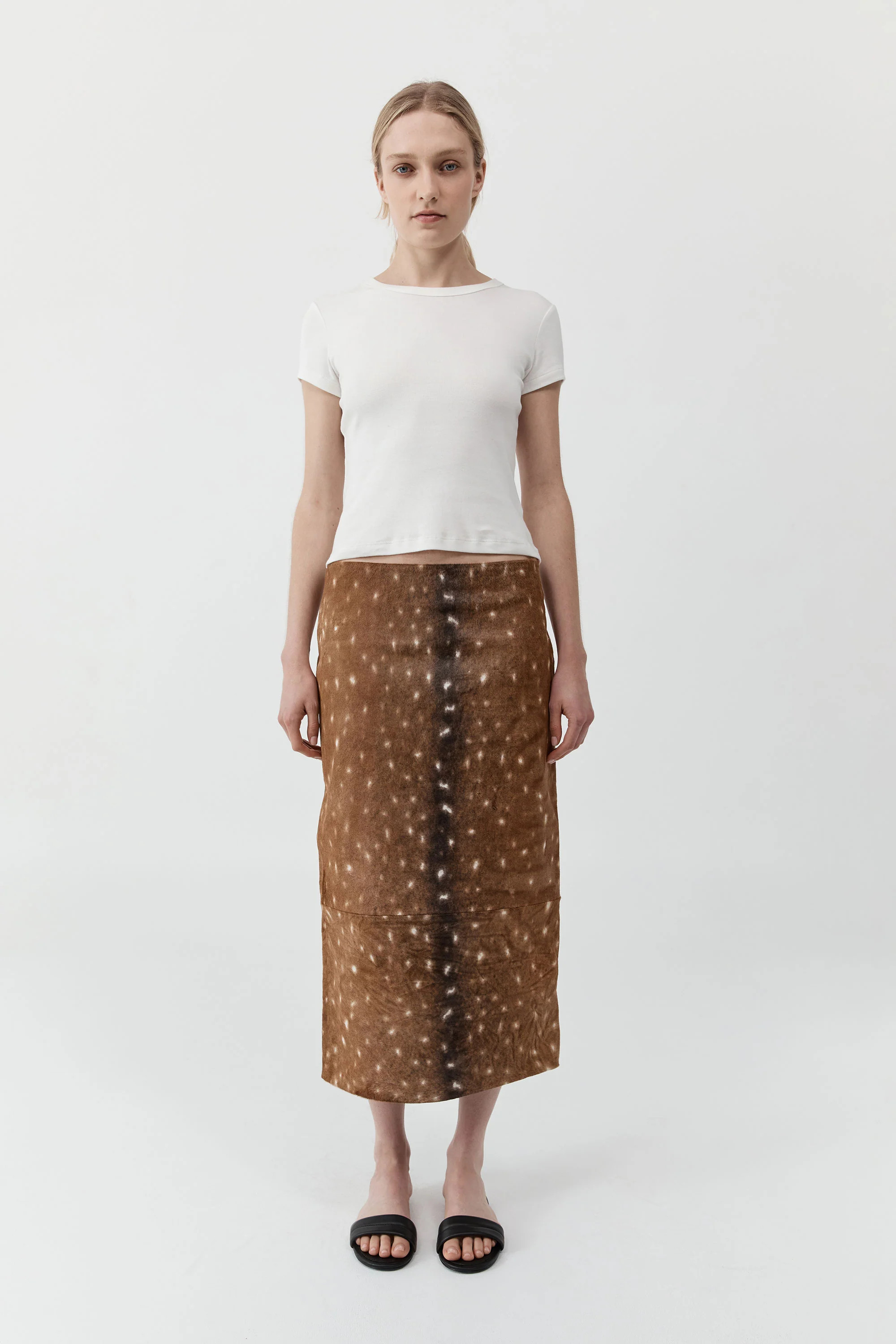 PRE-ORDER: Fawn Pencil Skirt - Almond | St. Agni (US, UK, EU)