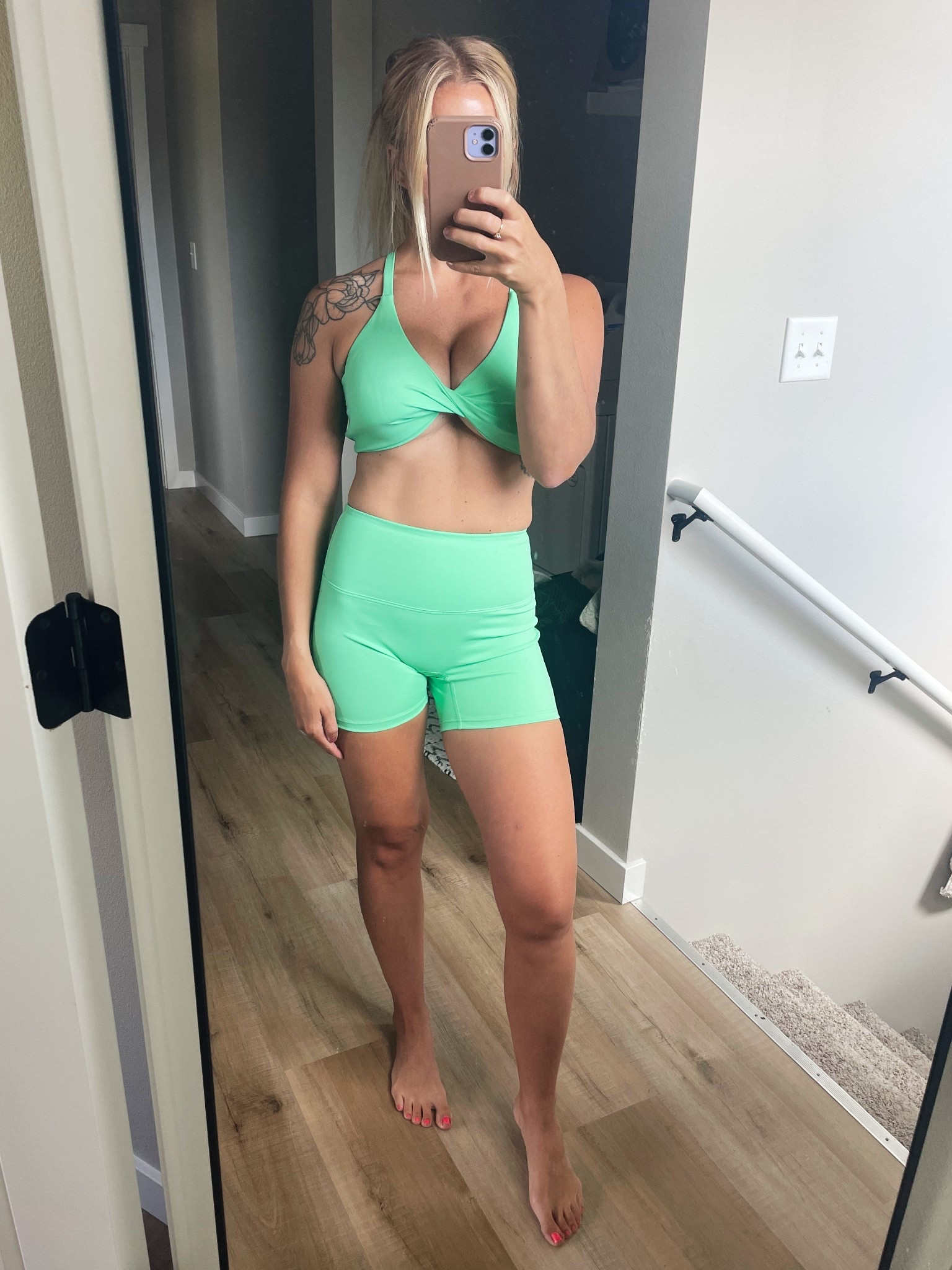 Workout set from Amazon! Wearing in size small! So comfortable and flattering! 

#LTKActive #LTKPetite #LTKFindsUnder50