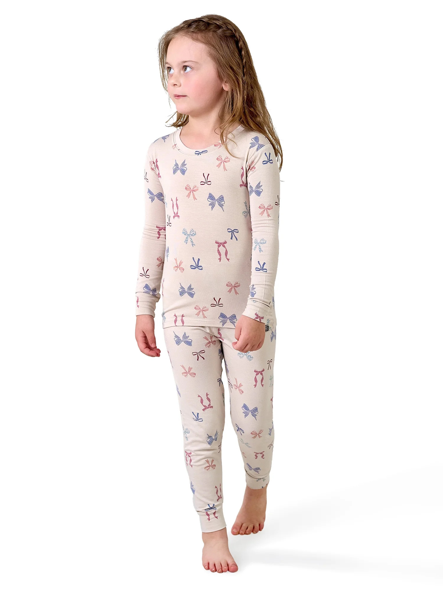 Modern Moments by Gerber Neutral Viscose 2-Piece Pajama Set, Sizes 12 Months - 5T | Walmart (US)
