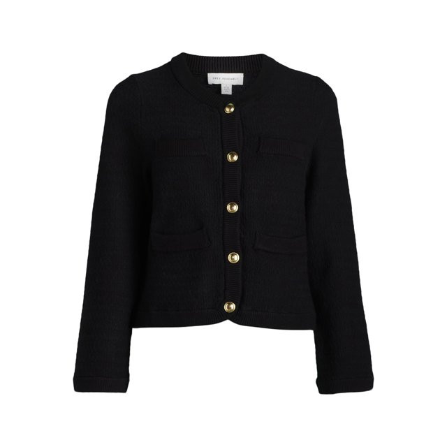 Free Assembly Women’s and Women 's Plus Welt Pocket Cardigan Sweater, Lightweight, Sizes XS-4X | Walmart (US)