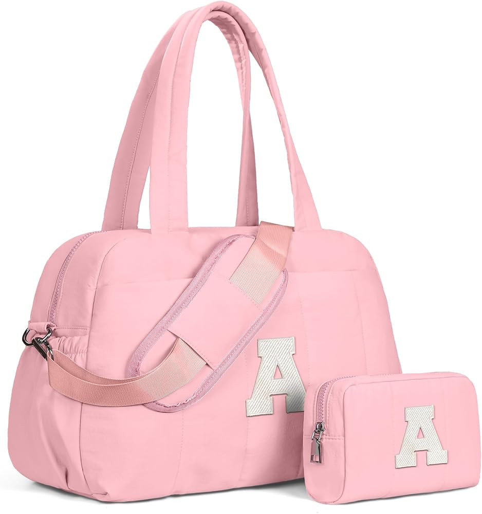 Birthday Gifts for Women Duffle Bag-Tween Girls Trendy Stuff, Weekender Bags for Women，Initial ... | Amazon (US)