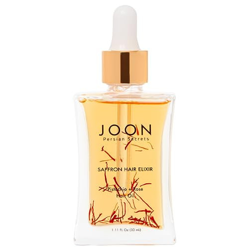 Joon Saffron Hair Elixir Pistachio + Rose Hair Oil, 1.11 Fl. Oz. | Amazon (US)