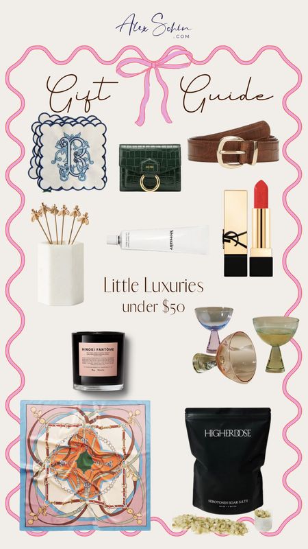 Gifts under $50. Little luxury gifts. Luxury gift guide under $50 

#LTKfindsunder50 #LTKGiftGuide #LTKSeasonal